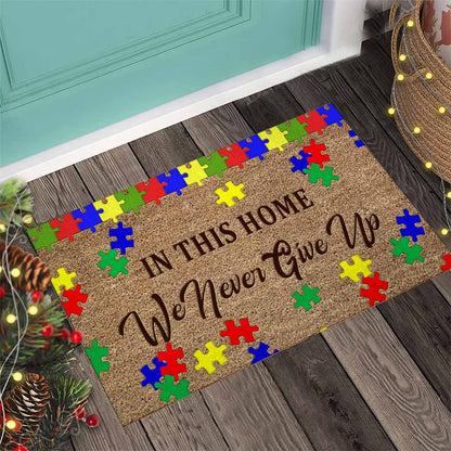 In This House  - Autism Awareness Doormat 062021