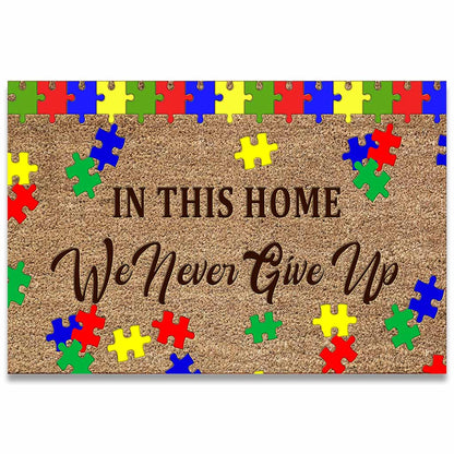 In This House  - Autism Awareness Doormat 062021