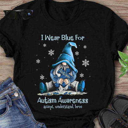 I Wear Blue - Autism Awareness T-shirt And Hoodie 062021