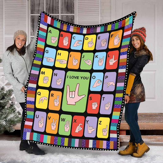 Love - American Sign Language (ASL) Blanket 062021