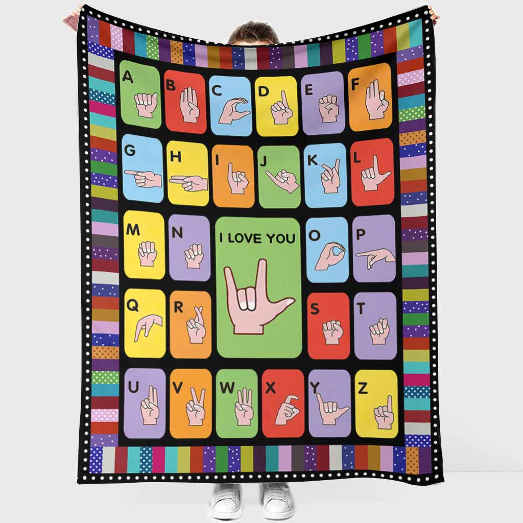 Love - American Sign Language (ASL) Blanket 062021