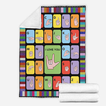 Love - American Sign Language (ASL) Blanket 062021