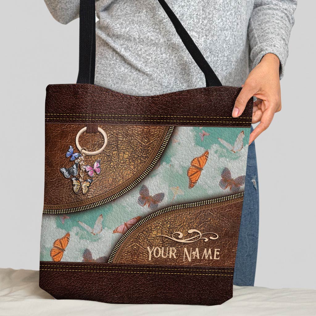 Love Butterflies Personalized  Tote Bag