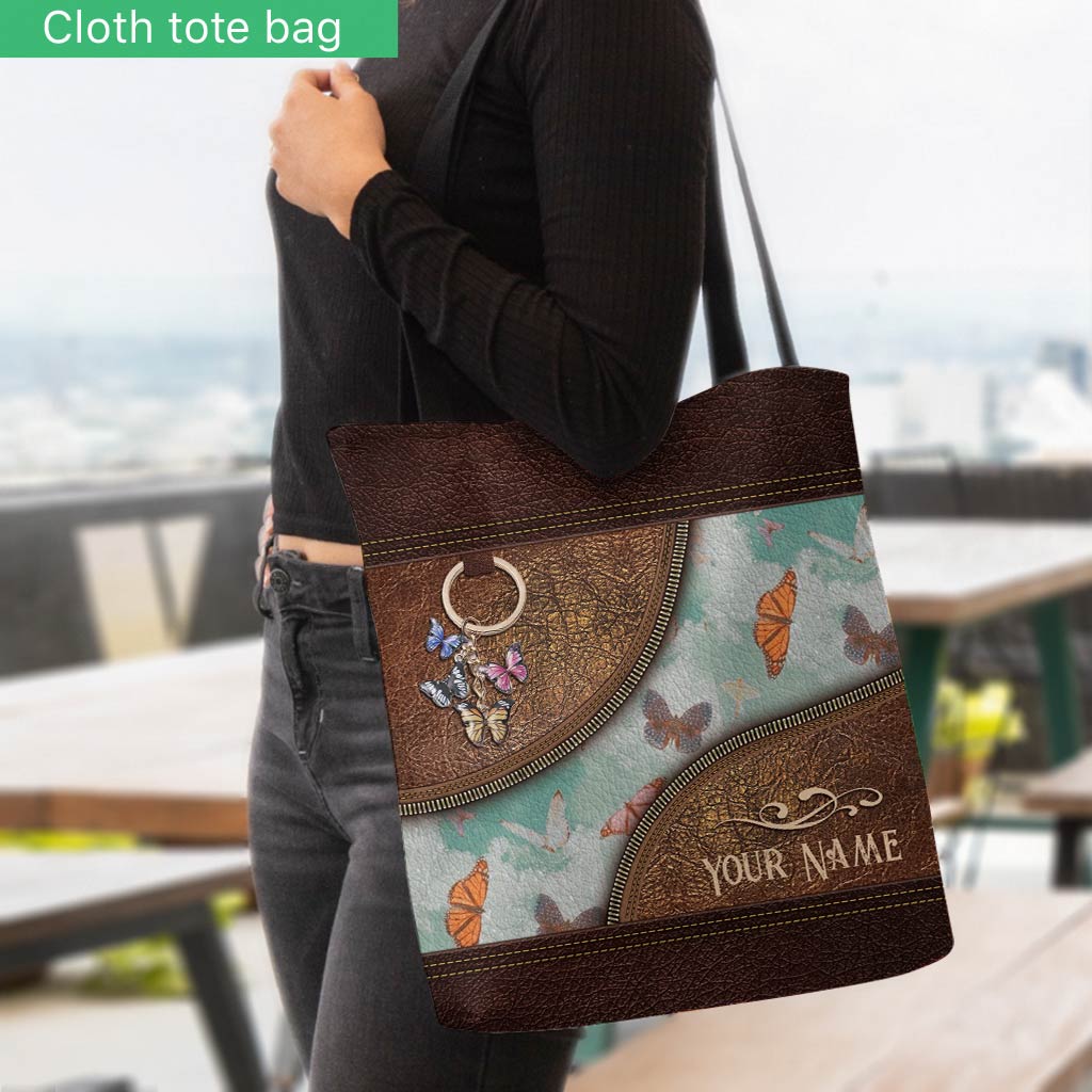 Love Butterflies Personalized  Tote Bag