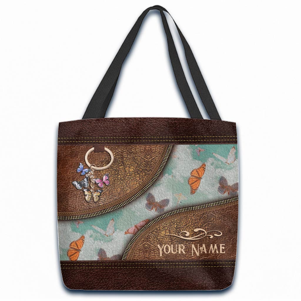 Love Butterflies Personalized  Tote Bag