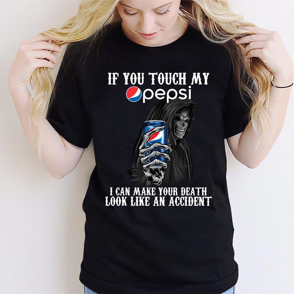 If You Touch My Blue Soft Drink T-shirt and Hoodie