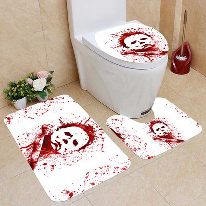 Boogeyman - Personalized Halloween Bathroom Curtain & Mats Set