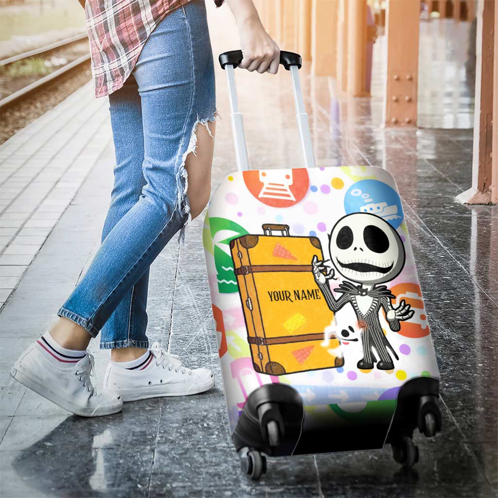 Adventure Awaits - Personalized Nightmare Luggage Cover