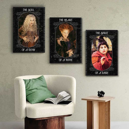 The Heart Of A Hippie - Halloween Poster & Canvas Set