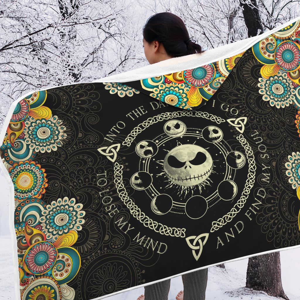 Into The Darkness I Go - Nightmare Hooded Blanket