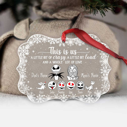 This Is Us - Personalized Nightmare Transparent Ornament