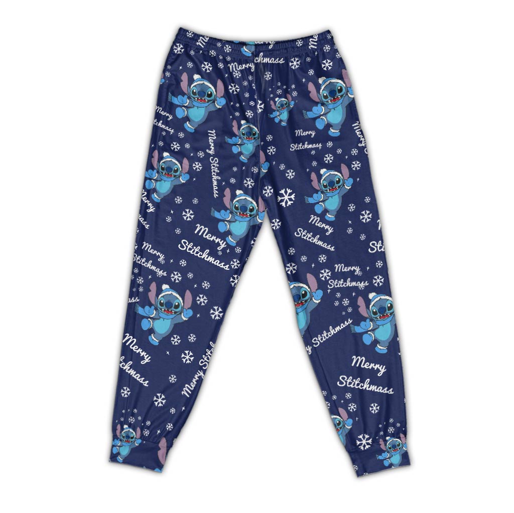 Lazy Christmas Ohana - Personalized Christmas Ohana Pajamas Set