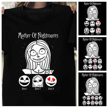 Mother/Father/Grandma/Grandpa Of Nightmares Customized T-shirt and Hoodie