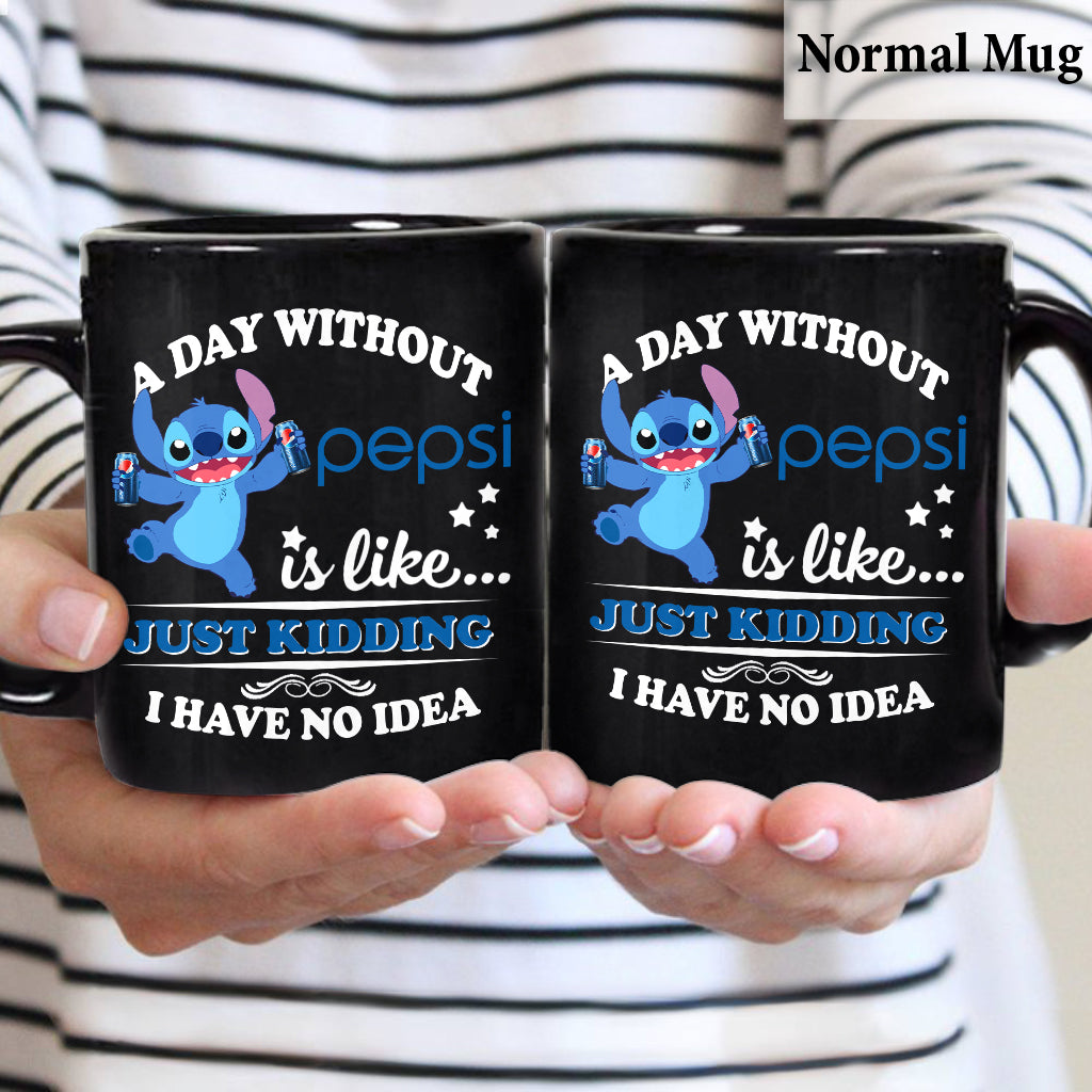 A Day Without Soft Drink Blue Soft Drink Mug