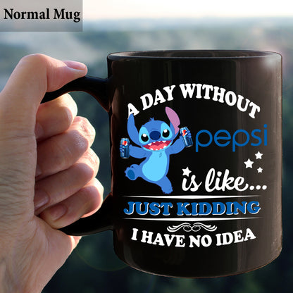 A Day Without Soft Drink Blue Soft Drink Mug