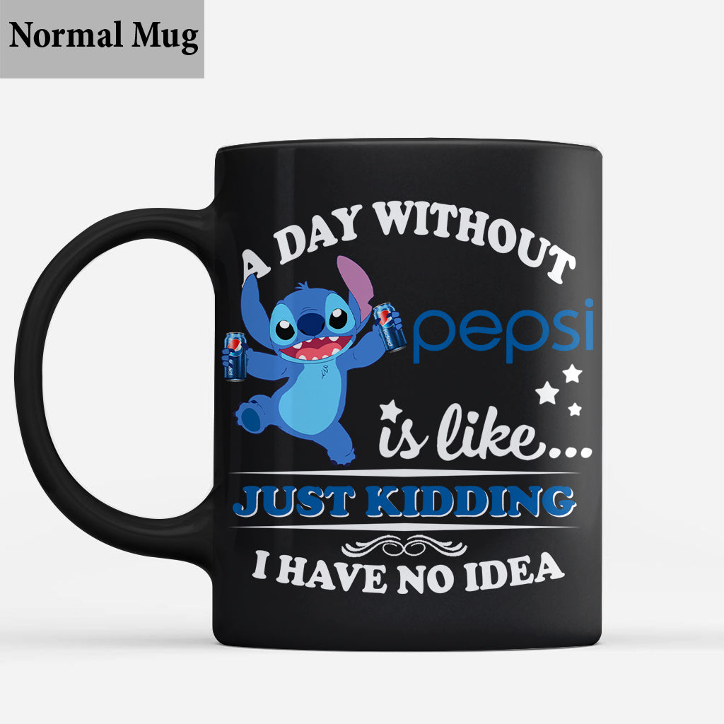 A Day Without Soft Drink Blue Soft Drink Mug