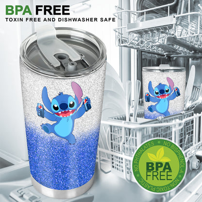 A Day Without Soft Drink Blue Soft Drink Tumbler