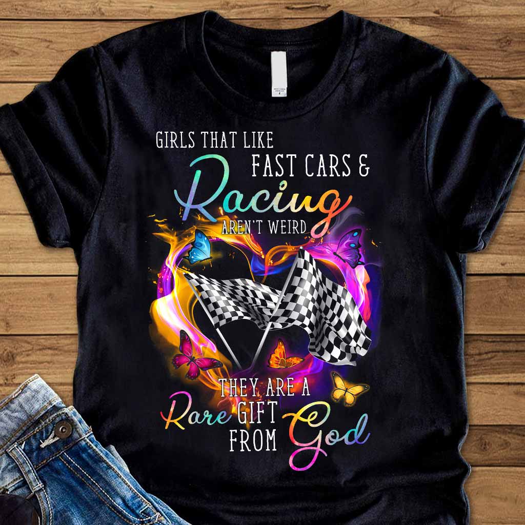 Racing Girl T-shirt And Hoodie 072021