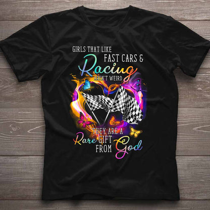 Racing Girl T-shirt And Hoodie 072021