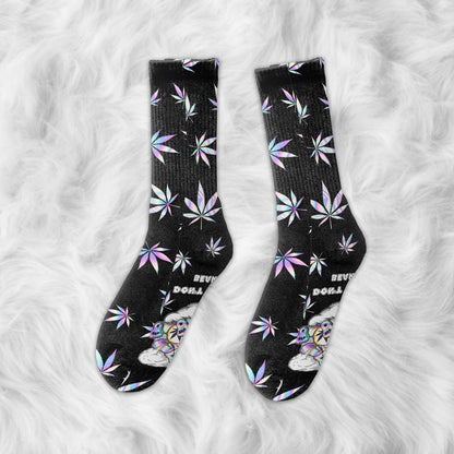 Don't Care - Weed Socks