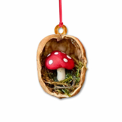 Cute Mushroom - Christmas Ornament With 3D Pattern Print (Printed On Both Sides)