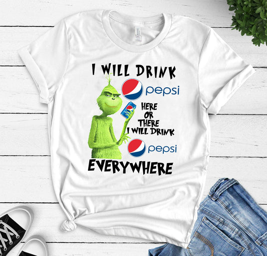 I Will Drink Here Or There - Blue Soft Drink T-shirt and Hoodie 0323