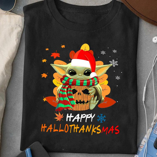 Happy Hallothanksmas The Force T-shirt and Hoodie 0823