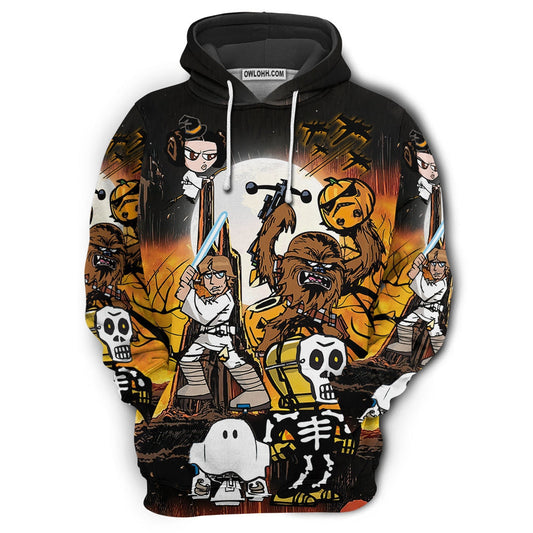 Happy Halloween The Force All Over Shirt 0823