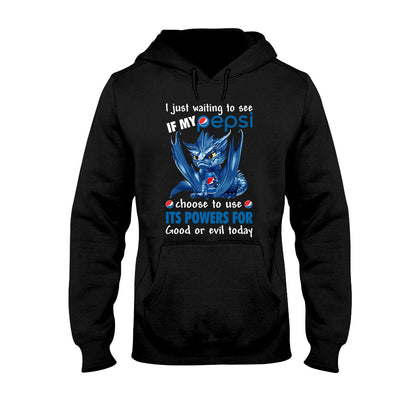 Just Waiting To See - Personalized Blue Soft Drink T-shirt and Hoodie