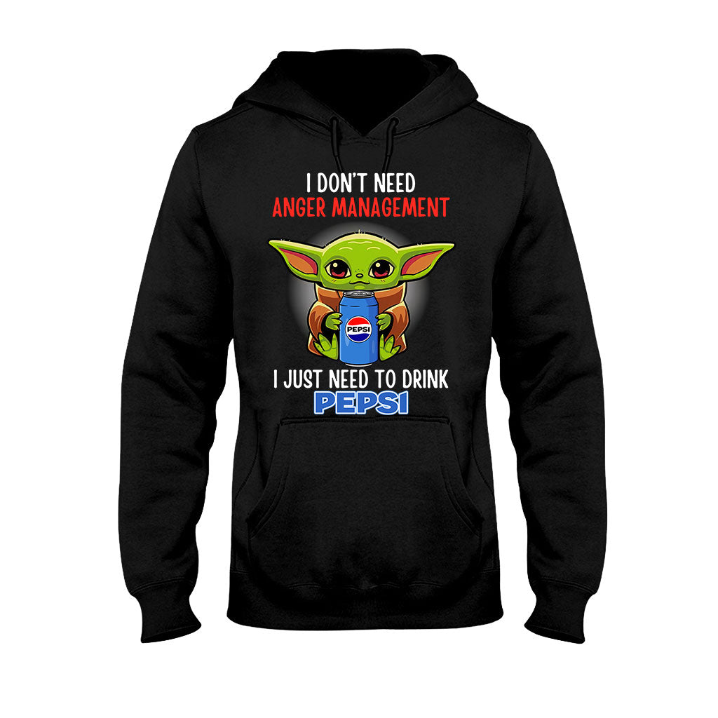 I Don't Need Anger Management Blue Soft Drink T-shirt and Hoodie