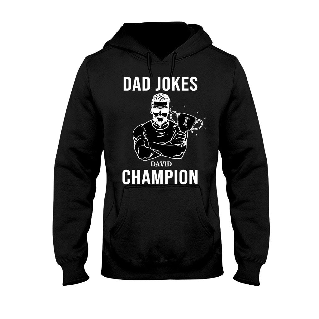 Dad Jokes Champion - Personalized Father's Day T-shirt and Hoodie
