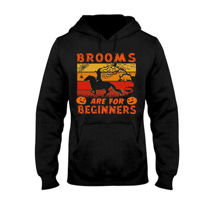 Brooms Are For Beginners Halloween  - Horse T-shirt And Hoodie 092021