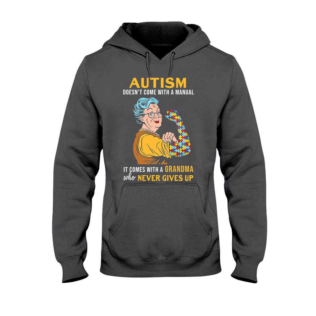 Never Give Up Autism Awareness T-shirt and Hoodie 112021