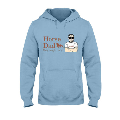 Horse Dad - Personalized Horse T-shirt and Hoodie