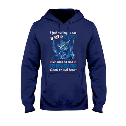 Just Waiting To See - Personalized Blue Soft Drink T-shirt and Hoodie