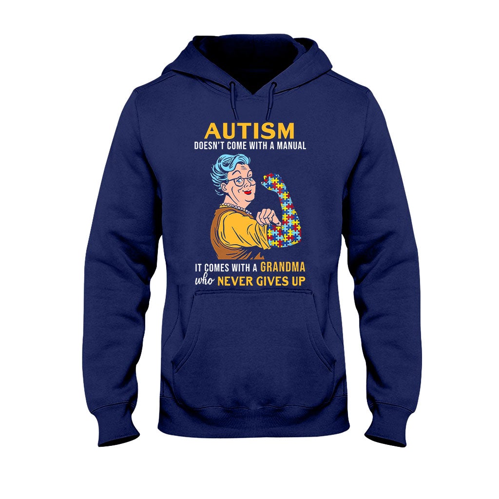 Never Give Up Autism Awareness T-shirt and Hoodie 112021