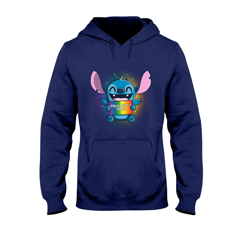 Free Ally Hugs - LGBT Support T-shirt and Hoodie