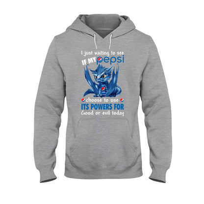 Just Waiting To See - Personalized Blue Soft Drink T-shirt and Hoodie