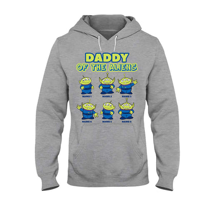 Daddy Of The Aliens - Personalized Father's Day T-shirt and Hoodie