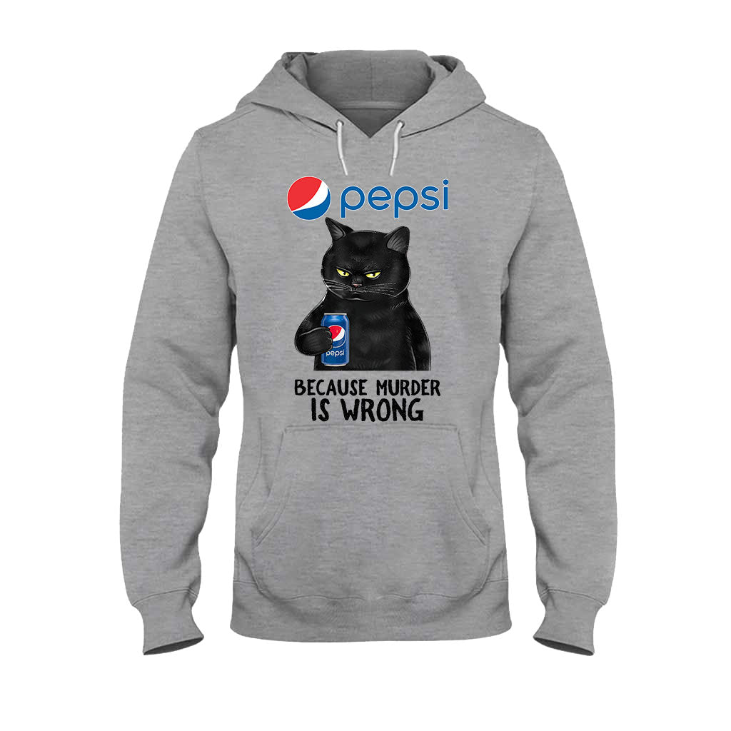 Because Murder Is Wrong - Personalized Blue Soft Drink T-shirt and Hoodie
