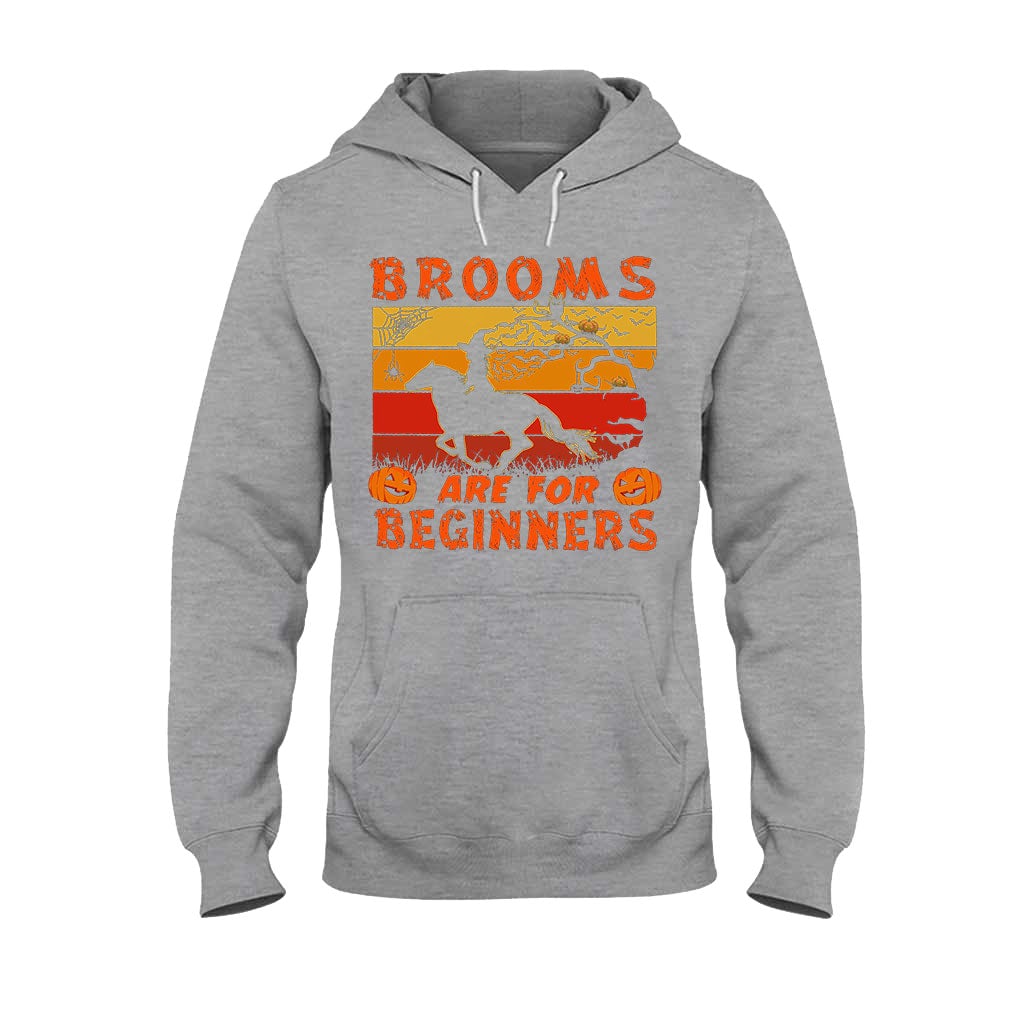 Brooms Are For Beginners Halloween  - Horse T-shirt And Hoodie 092021