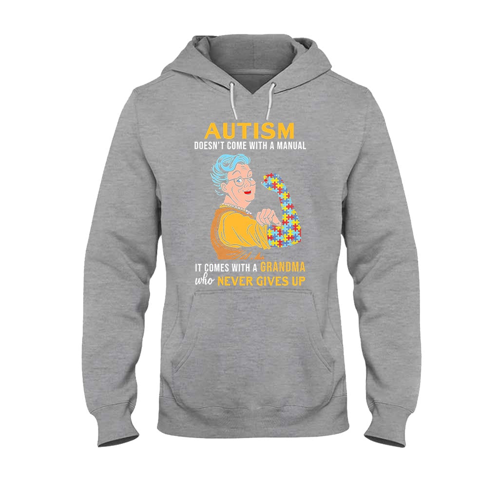 Never Give Up Autism Awareness T-shirt and Hoodie 112021