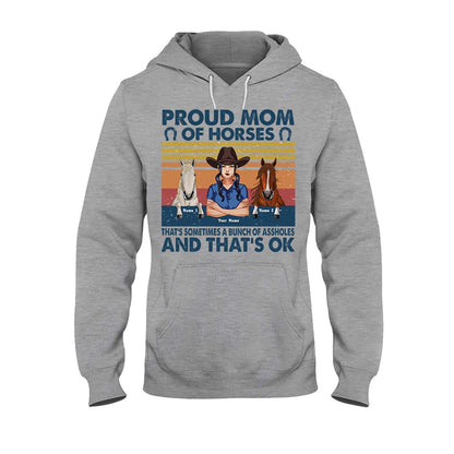 Proud Mom Of A Horse - Personalized T-shirt and Hoodie