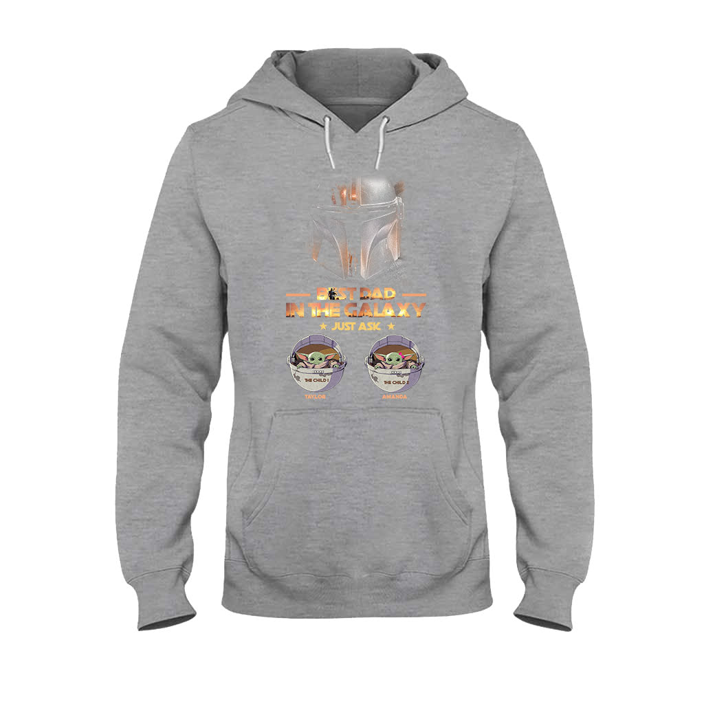 Best Dad In The Galaxy Father's Day - Personalized The Force T-shirt and Hoodie