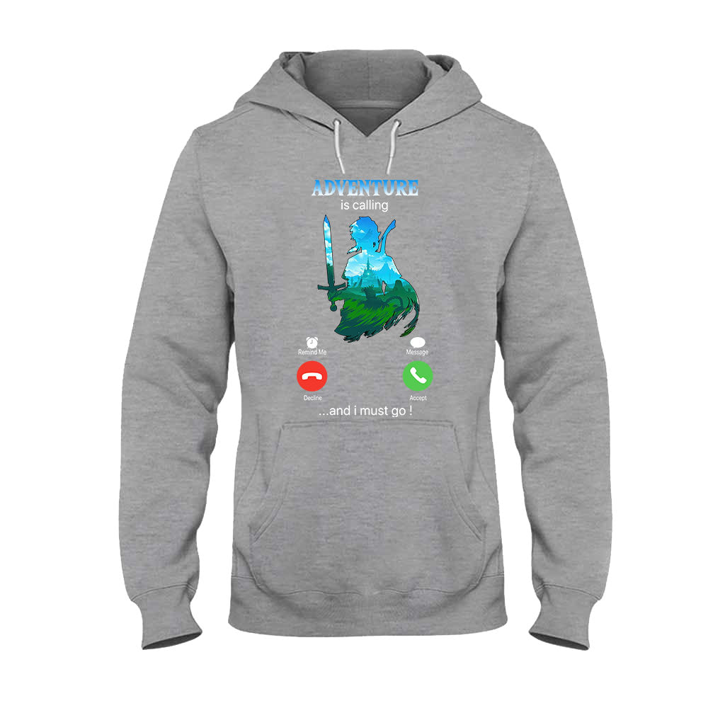 Adventure Is Calling And I Must Go The Hero's Legend T-shirt and Hoodie