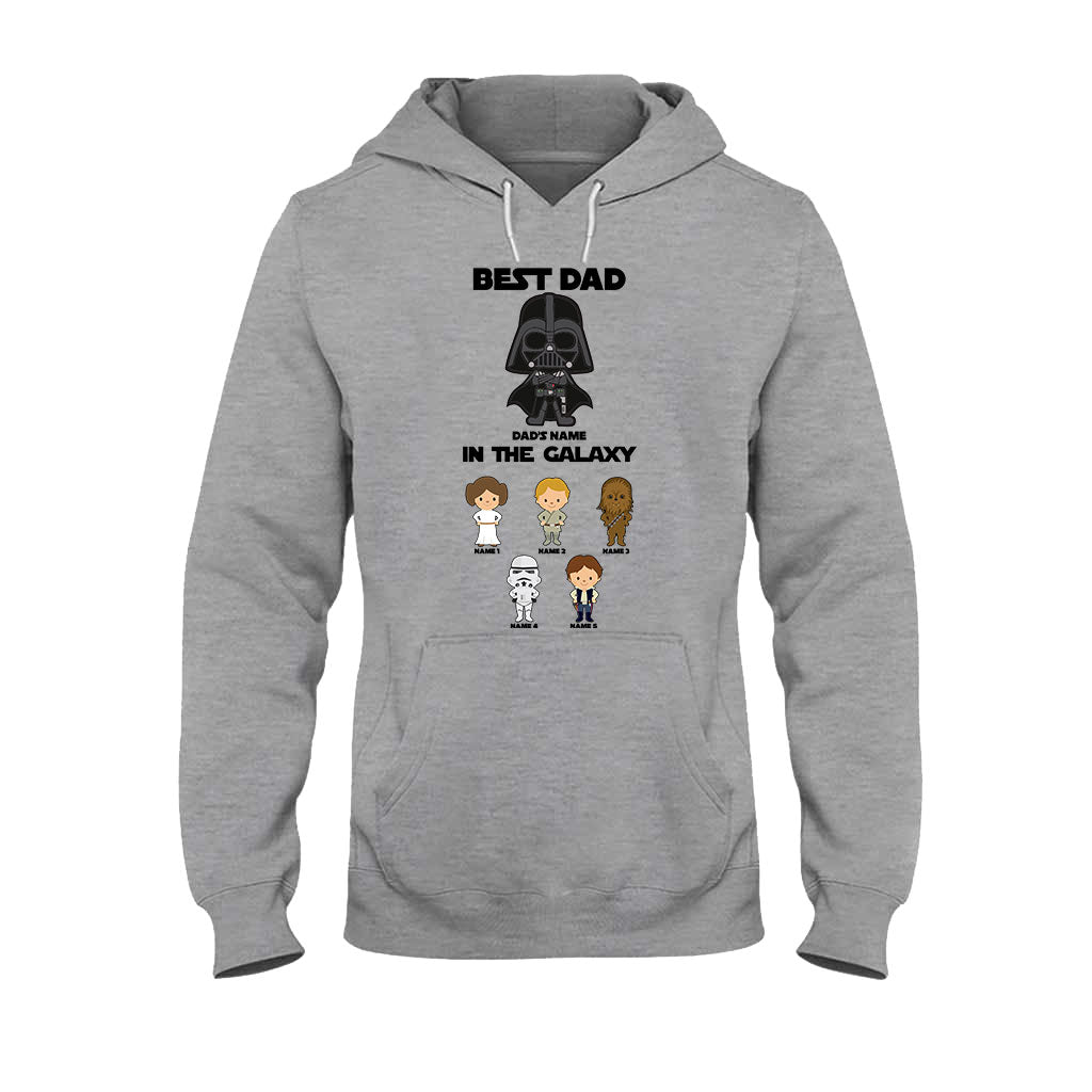 Best Dad In The Galaxy - Personalized Father's Day The Force T-shirt and Hoodie