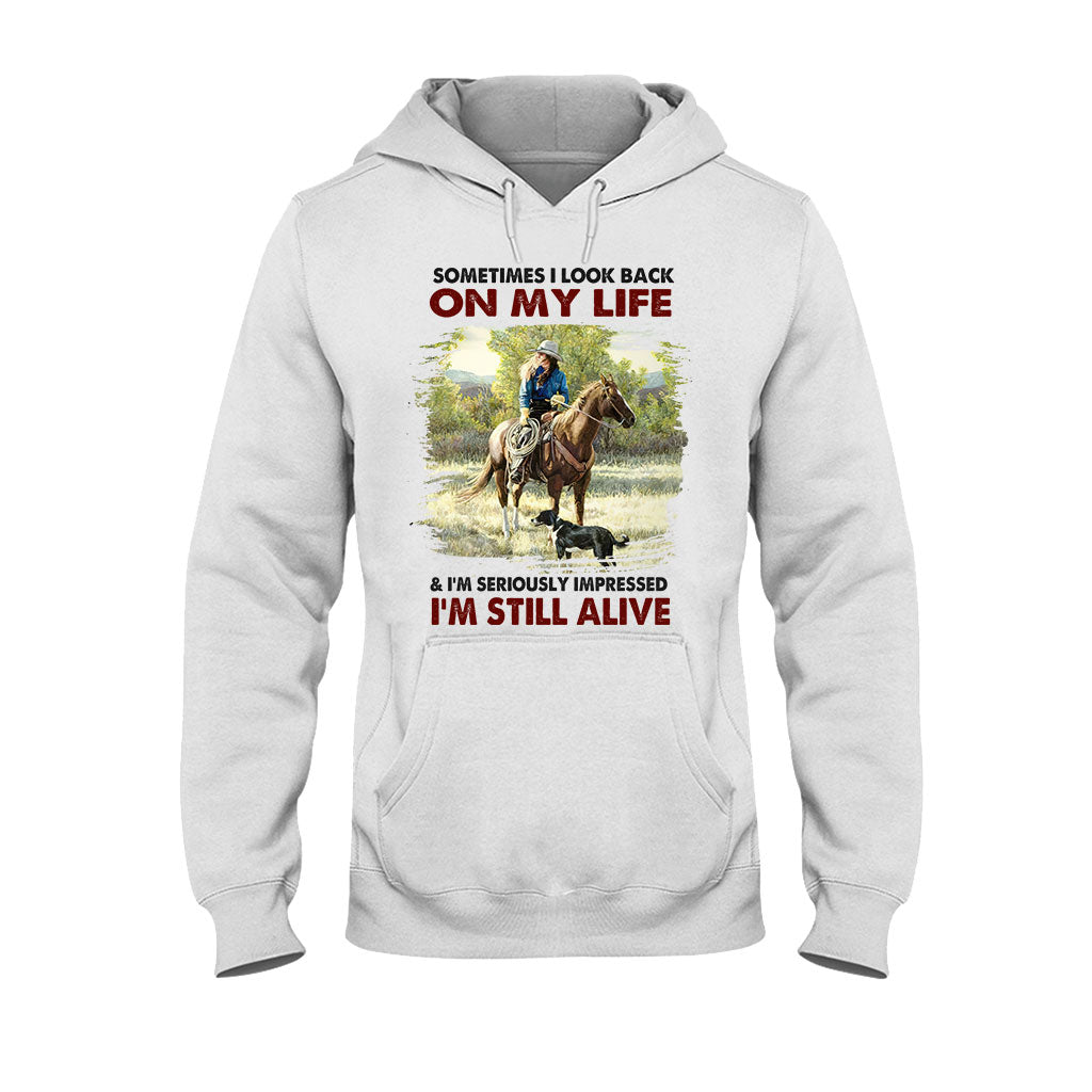 Sometimes I Look Back - Horse T-shirt and Hoodie