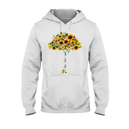 Live Love Spoil Sunflower Umbrella - Personalized Grandma T-shirt and Hoodie 1021