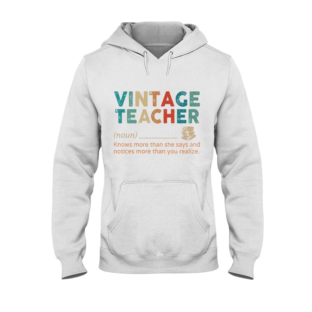 Vintage Teacher T-shirt And Hoodie 062021