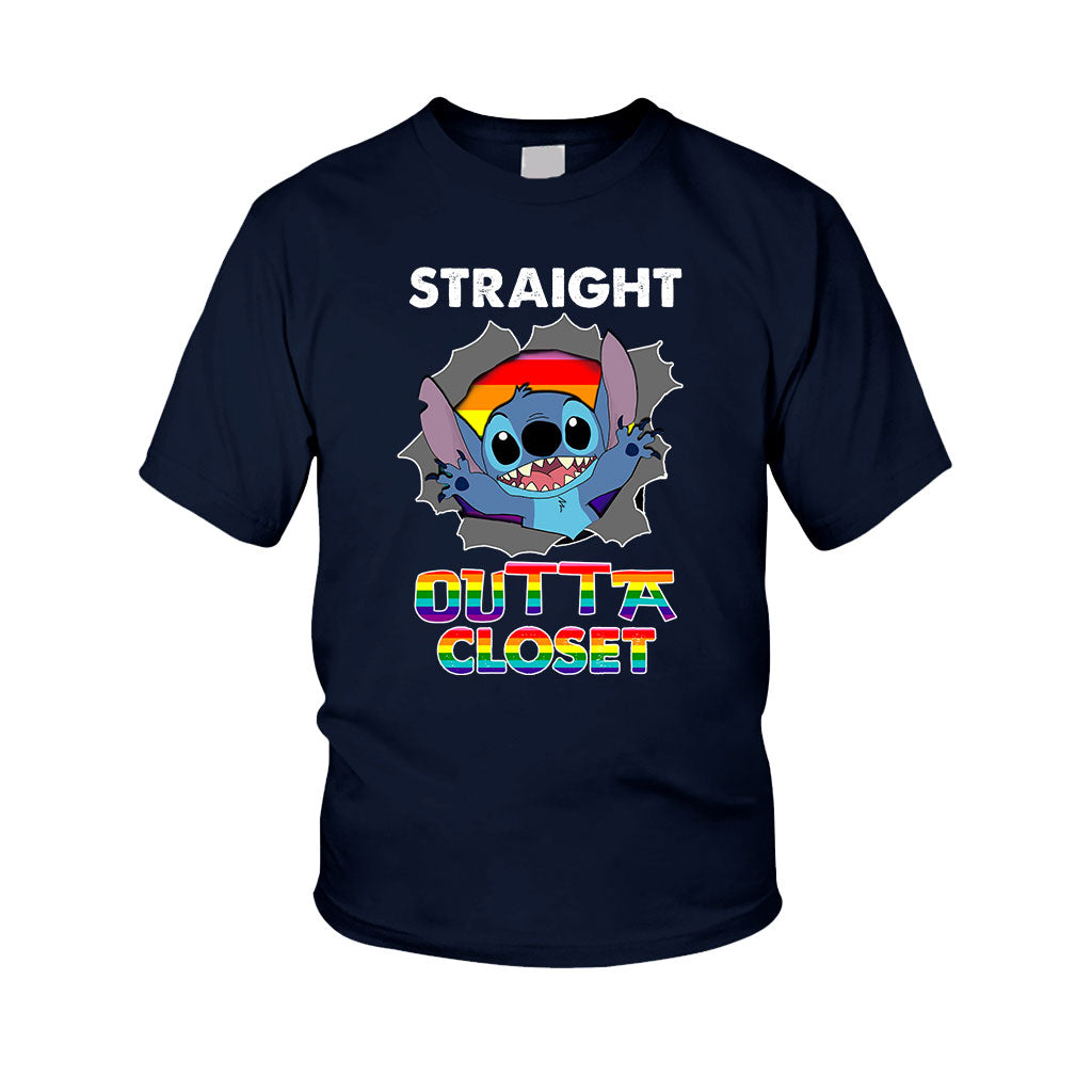 Straight Outta Closet - Personalized LGBT Support Kid Shirts